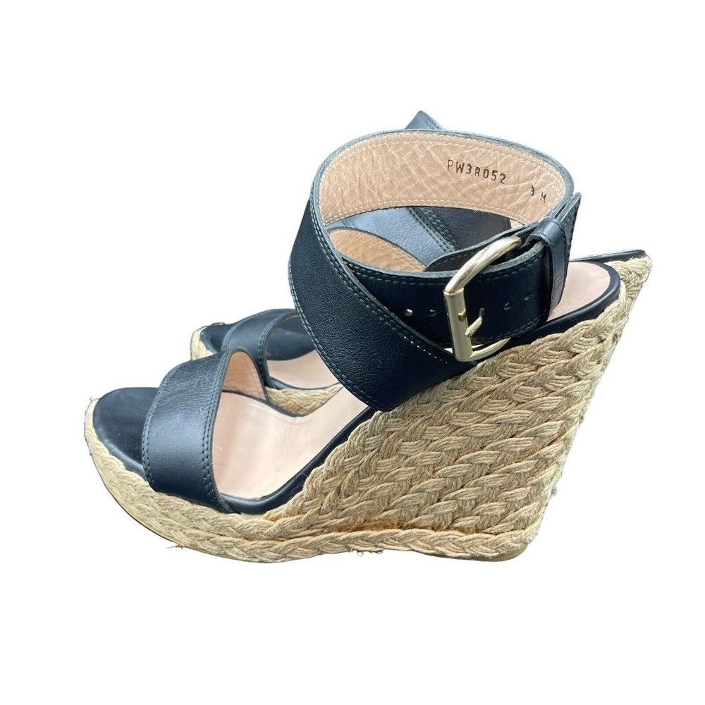 Stuart Weitzman Lexia Strap Espadrille Womens 9 M Wedge Sandal - Picture 3 of 8